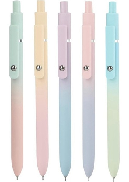 5 Adet Jel Kalem Orta Uçlu 0,7 mm Kalem Siyah Mürekkepli Kalemler Estetik Okul Ofis Malzemeleri Sevimli Kalemler (Yurt Dışından) fiyatları