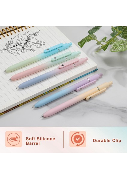 5 Adet Jel Kalem Orta Uçlu 0,7 mm Kalem Siyah Mürekkepli Kalemler Estetik Okul Ofis Malzemeleri Sevimli Kalemler (Yurt Dışından) indirimleri