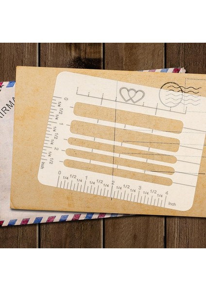 4 Parça Zarf Adresleme Kılavuzu Şablonu, Zarf Adres Şablonu Şablonları Cetvel Kılavuzu Dergi Davetiyesi Için (Yurt Dışından) modelleri