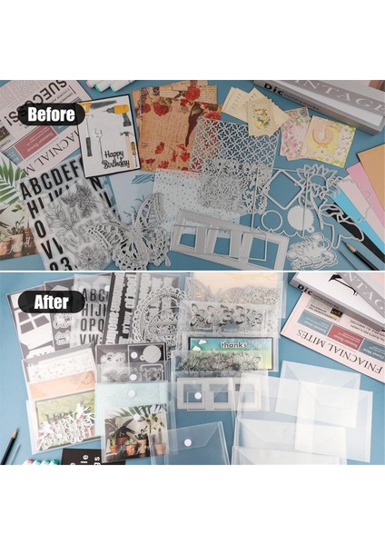 50 Adet 7x5 Inç Saklama Zarfı, Şeffaf Damga Için Yeniden Kapatılabilir Plastik Zarf Cepli Saklama Çantası, Scrapbook Kağıdı (Yurt Dışından) indirimleri