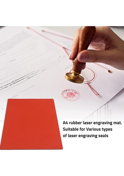 A4 Boyutu 2.3mm (Turuncu-Kırmızı) Lazer Gravür Makinesi Için Kauçuk Damga Sayfası (Yurt Dışından) indirimleri