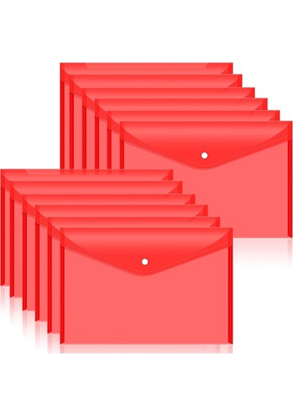 A4 Boyutu Belgeler Için 12 Adet Çıtçıtlı Plastik Belge Zarfları, Okul ve Kırtasiye Malzemeleri Için Polietilen Klasörler (Yurt Dışından) fiyatları