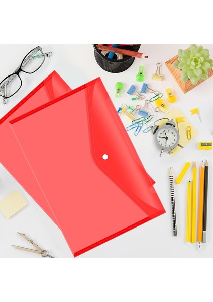 A4 Boyutu Belgeler Için 12 Adet Çıtçıtlı Plastik Belge Zarfları, Okul ve Kırtasiye Malzemeleri Için Polietilen Klasörler (Yurt Dışından) modelleri