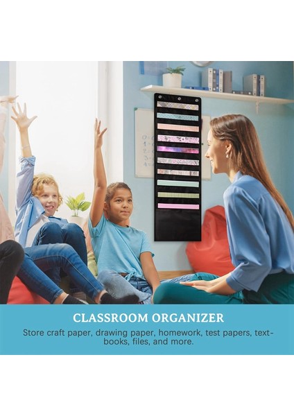 Asılı Kağıt Saklama Cebi, 3 Adet Askı Kancalı 12 x 12 Inç Kağıt Saklama, Scrapbook ve Kart Stoğu Tutmak Için (Yurt Dışından) fırsatları