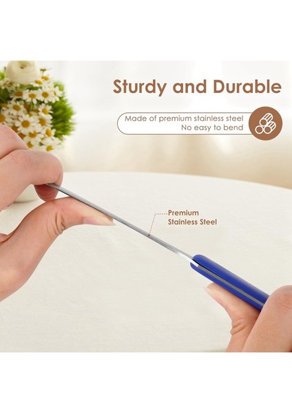 7'li Mektup Açacağı Seti, 7,5 Inç Paslanmaz Çelik Zarf Kesici, Ofis Için Ideal Verimli Posta Açma Aracı (Yurt Dışından) indirimleri