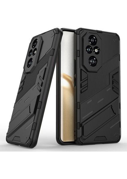 Honor 200 Pro 5g Kılıf Gizli Destek Pc+Tpu Koruyucu Telefon Kılıfı-Siyah (Yurt Dışından) fiyatları