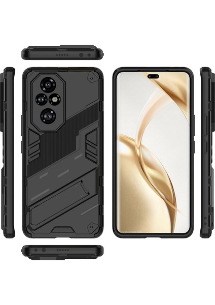Honor 200 Pro 5g Kılıf Gizli Destek Pc+Tpu Koruyucu Telefon Kılıfı-Siyah (Yurt Dışından) indirimleri