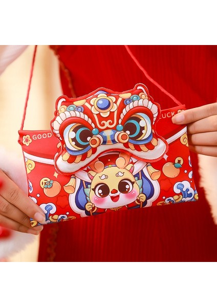 2024 Ejderha Yılı Çin Yeni Yılı Kumaş Kırmızı Zarf Bahar Şenliği Çocuk Yeni Yılı Para Kırmızı Zarf C (Yurt Dışından) indirimleri