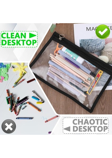 Ev Ofis Malzemelerini Düzenlemek Için 8 Şeffaf Fermuarlı Çanta Pvc Kozmetik Çantası Zarf Saklama Fermuarlı Çanta (Yurt Dışından) indirimleri