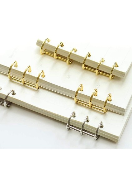 12 Adet 3 Halkalı Kitap Halkaları Yaprak Klasörler Ofis Kitap Halkaları Çıtçıtlı Bölmeli Menteşeli 20MM Iç Çaplı Kitap Halkası Altın (Yurt Dışından) indirimleri