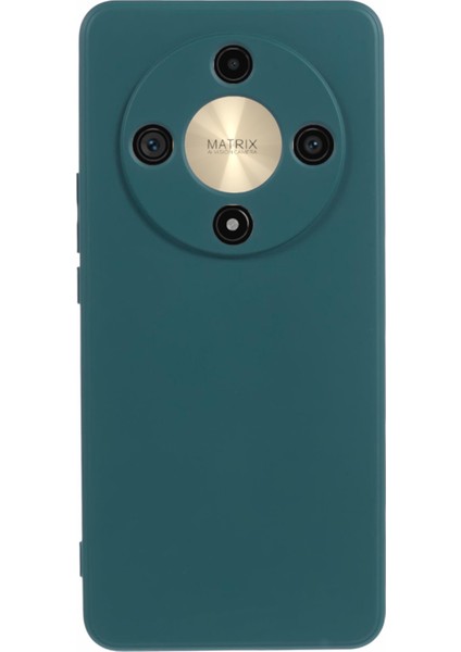 Honor X9B 5G/X50 5g/magic6 Lite 5g Tpu Kılıf Ince Fit Fiber Astarlı Telefon Kılıfı (Hassas Lens Kesiği)-Ordu Yeşili (Yurt Dışından)