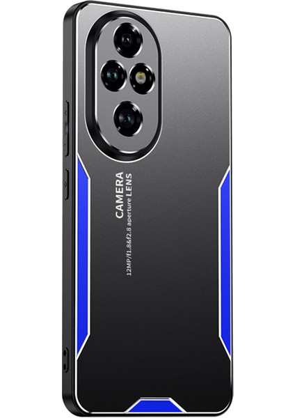 Honor 200 Pro 5g Koruyucu Kılıf Alüminyum Alaşımlı Tpu Pc Telefon Kılıfı-Mavi (Yurt Dışından)