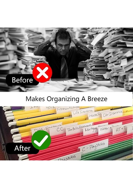 50 Parçalı Askılı Dosya Klasörü Etiketleri, 50 Ek Parçalı, Askılı Dosya Klasörü Etiketleri Için 2 Inç Askılı Dosya Etiketleri B (Yurt Dışından) fiyatları