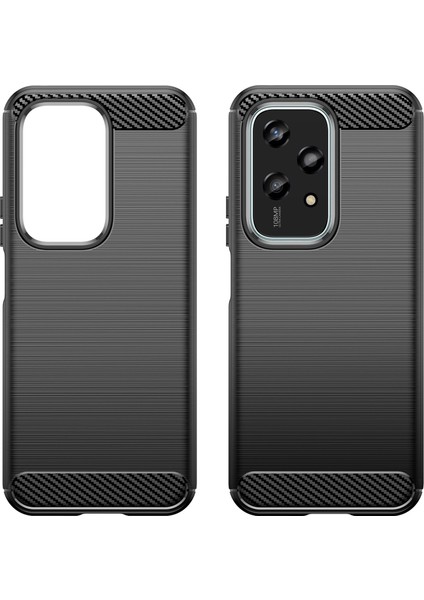 Honor 200 Lite Karbon Fiber Dokulu Yumuşak Tpu Koruyucu Telefon Kılıfı-Siyah (Yurt Dışından) modelleri