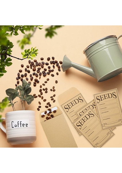 100 Adet Tohum Zarfı 3,1x4,7 Inç, Kahverengi Kağıt Tohum Paketleri, Sebze Saklama Zarfları (Yurt Dışından) fırsatları