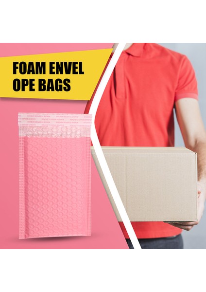 50 Adet Köpük Zarflı Poşetler Kendinden Yapışkanlı Posta Paketleri Kabarcıklı Dolgulu Zarflar Posta Poşeti Paketleri Pembe (Yurt Dışından) indirimleri