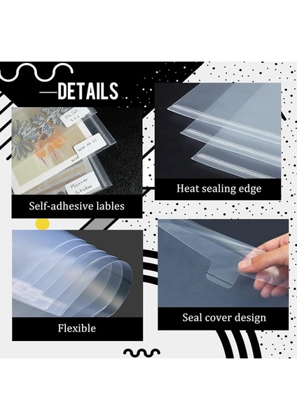 30 Parçalı Şeffaf Damga ve Kalıp Plastik Saklama Poşetleri, Kart Yapımı, Kendin Yap Scrapbook Kağıt El Sanatları Için Yeniden Kapatılabilir Zarf Poşetleri (Yurt Dışından) fırsatları