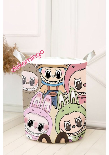 Karışık Labubu Desenli Çocuk Oyuncak Sepeti