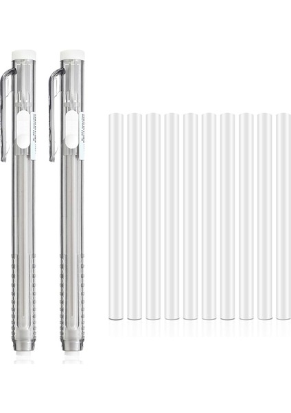12'li Paket Geri Çekilebilir Mekanik Silgi Kalemler, Okul, Ev, Ofis Için 10 Yedek Silgi Yedeğiyle 2 Kalem Silgisi (Yurt Dışından) fiyatları