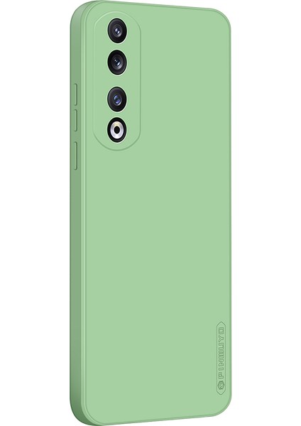 Pınwuyo Jk Touching Serisi Honor 90 Pro Kılıf Fiber Flocking Astar Tpu Telefon Kılıfı-Matcha Yeşili (Yurt Dışından)