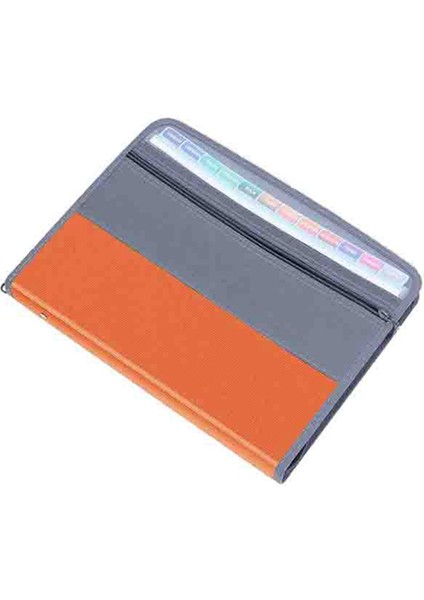 13 Bölmeli Dosya Klasörü Düzenleyici, Fermuarlı Dosya Kutusu Düzenleyici, A4 Kağıt, Banknot, Belge Fişi D'ye Uygun (Yurt Dışından)