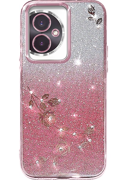 Kadem For Honor 100 5g Cep Telefonu Kılıfı Degrade Parıltılı Çizilmez Tpu Kapak-Gül Altın (Yurt Dışından)