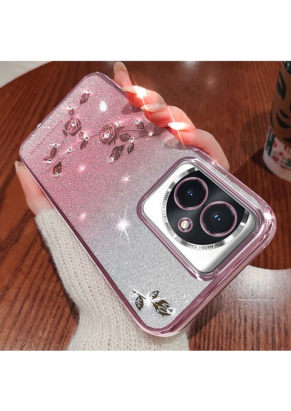 Kadem For Honor 100 5g Cep Telefonu Kılıfı Degrade Parıltılı Çizilmez Tpu Kapak-Gül Altın (Yurt Dışından) fiyatları