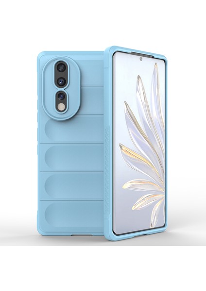Honor 80 5g Sağlam Arka Kapak Düşmeye Dayanıklı Esnek Tpu Darbeye Dayanıklı Telefon Kılıfı-Bebek Mavisi (Yurt Dışından)