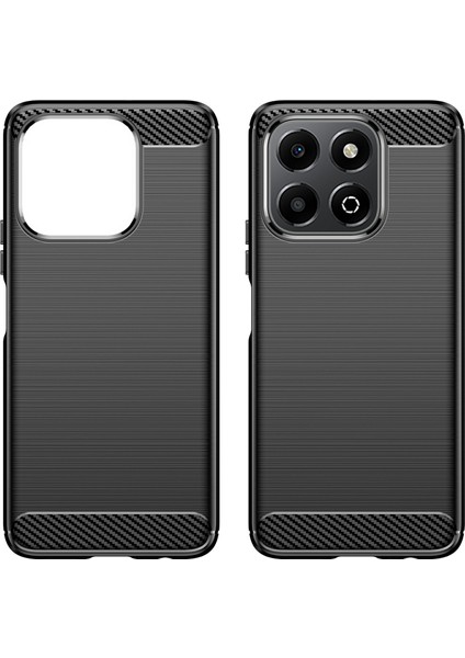 Honor X6B 4g Kılıf Karbon Fiber Doku Tpu Fırçalanmış Telefon Kılıfı-Siyah (Yurt Dışından) fiyatları