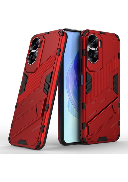 Honor 90 Lite 5G/X50I 5g Düşme Korumalı Telefon Kılıfı Kickstand Pc+Tpu Arka Kapak-Kırmızı (Yurt Dışından) fiyatları