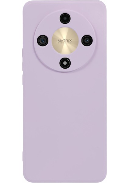 Honor X9B 5G/X50 5g/magic6 Lite 5g Tpu Kılıf Ince Fit Fiber Astarlı Telefon Kılıfı (Hassas Lens Kesiği)-Mor (Yurt Dışından)