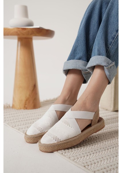 Rosa Kadın Beyaz Espadril Ayakkabı fiyatları