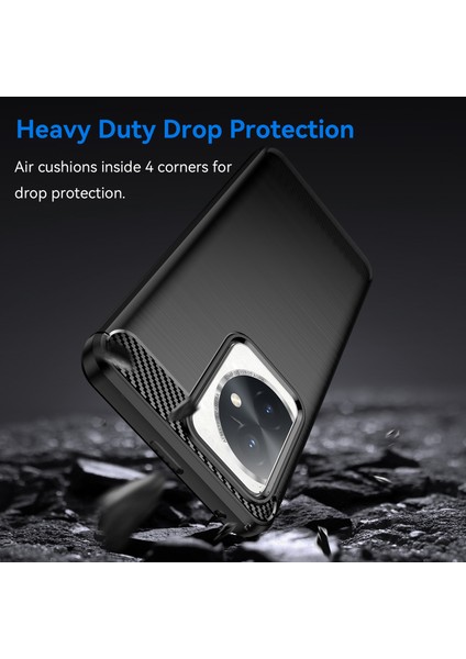 Honor 100 5g Fırçalanmış Telefon Kılıfı Çizilmez Yumuşak Tpu Kapak-Siyah (Yurt Dışından) fırsatları