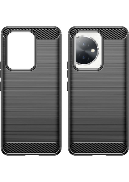 Honor 100 5g Fırçalanmış Telefon Kılıfı Çizilmez Yumuşak Tpu Kapak-Siyah (Yurt Dışından) indirimleri