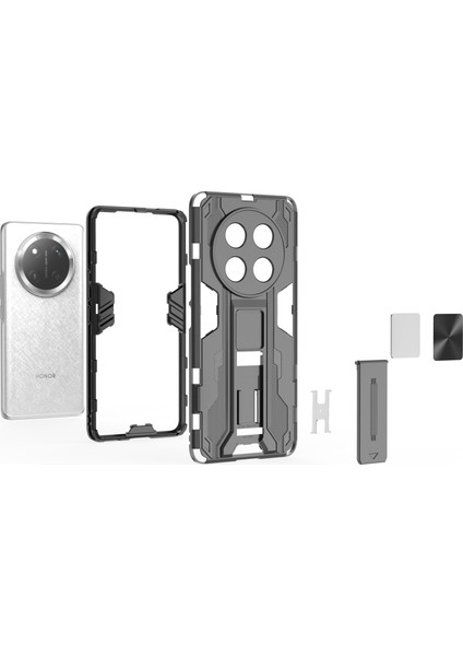 Honor X60 Pro 5g Kılıf Pc+Tpu Darbeye Dayanıklı Telefon Kılıfı Kickstand Ile-Kırmızı (Yurt Dışından) modelleri