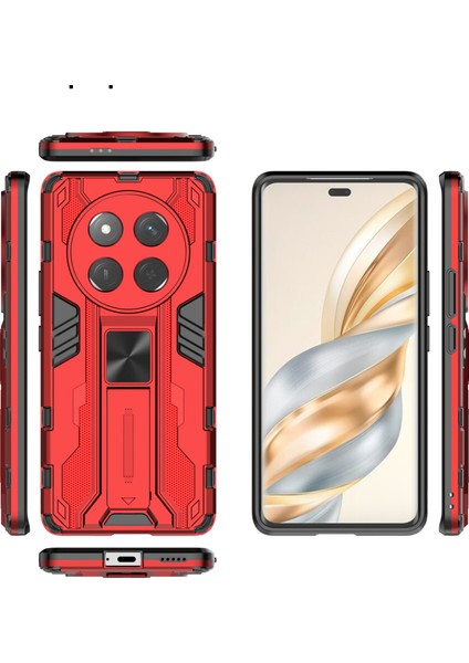 Honor X60 Pro 5g Kılıf Pc+Tpu Darbeye Dayanıklı Telefon Kılıfı Kickstand Ile-Kırmızı (Yurt Dışından) fırsatları