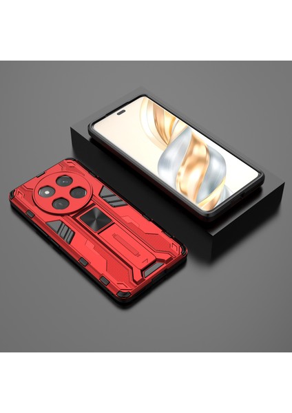 Honor X60 Pro 5g Kılıf Pc+Tpu Darbeye Dayanıklı Telefon Kılıfı Kickstand Ile-Kırmızı (Yurt Dışından) indirimleri