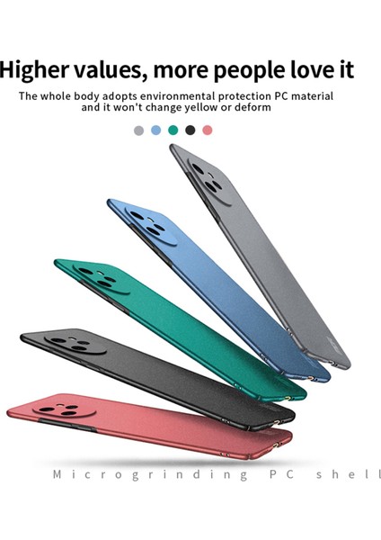 Mofı Shield Mat Serisi Honor 100 Pro 5g Telefon Kılıfı Pc Kabuğu Ince Uyumlu Telefon Kılıfı-Yeşil (Yurt Dışından) modelleri