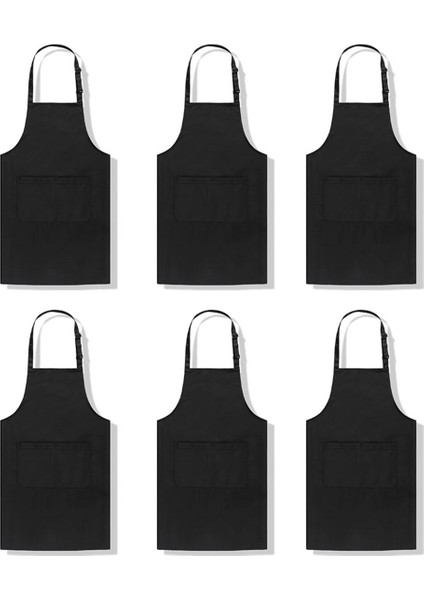 2 Cepli 6'lı Yetişkin Önlüğü, Yemek Pişirme, Fırınlama, Boyama, El Sanatları, Izgara Aktiviteleri Için Ayarlanabilir Sanat Önlüğü (Yurt Dışından)