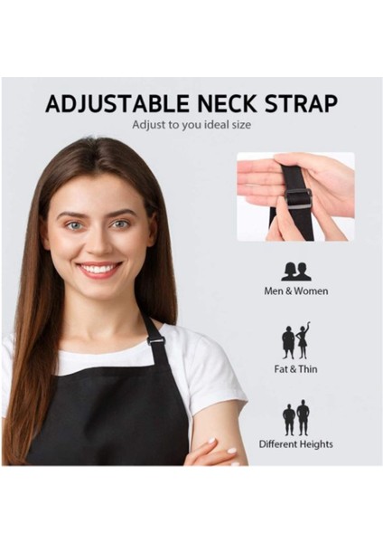 2 Cepli 6'lı Yetişkin Önlüğü, Yemek Pişirme, Fırınlama, Boyama, El Sanatları, Izgara Aktiviteleri Için Ayarlanabilir Sanat Önlüğü (Yurt Dışından) modelleri