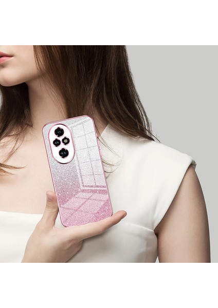 Honor 200 Pro 5g Kılıf Bling Degrade Parıltılı Yumuşak Tpu Telefon Kılıfı-Şeffaf (Yurt Dışından) modelleri