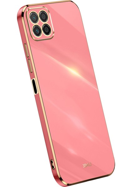 Xınlı For Honor X8 5g Kılıf Tpu Koruma Telefon Kılıfı Galvanik Altın Kenar-Kırmızı (Yurt Dışından)