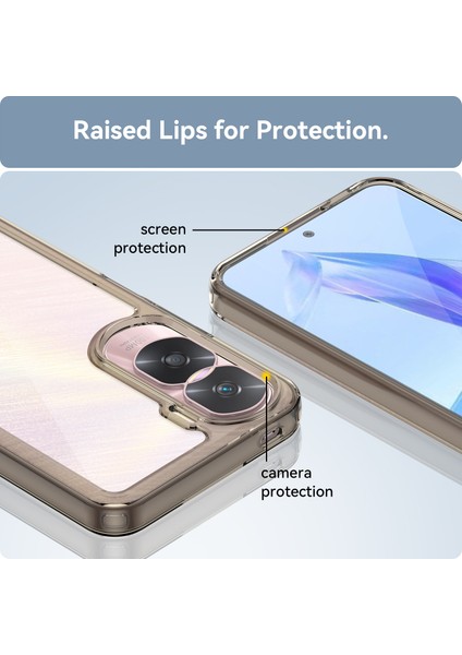 Honor 90 Lite 5G/X50I 5g Tpu+Akrilik Cep Telefonu Arka Kapağı Şeffaf Koruyucu Darbeye Dayanıklı Kılıf-Şeffaf Gri (Yurt Dışından) indirimleri