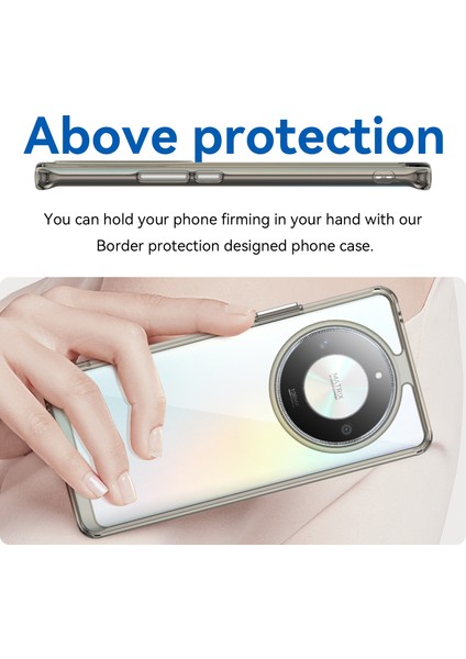 Honor Magic6 Lite 5G/X50 5G/X50 Gt 5G/X50 Pro 5G/X9B 5g Kılıf Şeffaf Telefon Arka Kapağı-Şeffaf Gri (Yurt Dışından) fırsatları