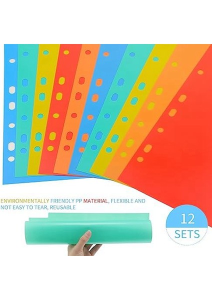 3 Halkalı Klasör Bölücüler, Sekmeli Mektup Boyutu Defter Bölücüler, 5 Renk Plastik Bölücüler, Okul Ders Dosyaları Için Klasör (Yurt Dışından) fırsatları