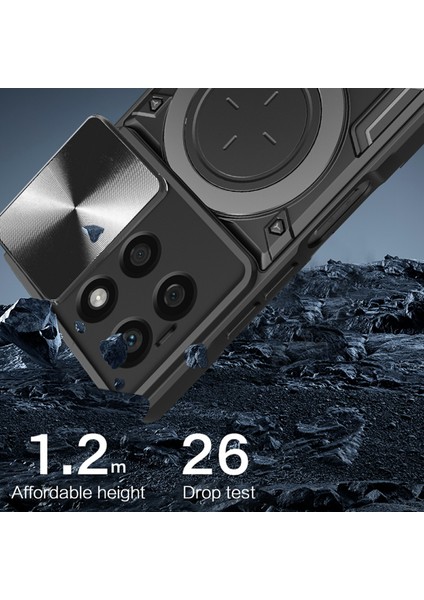 Honor X8B 4g Kılıf Tpu+Pc Halka Ayaklı Telefon Kılıfı Destekli Manyetik Araç Tutucu-Mavi (Yurt Dışından) modelleri