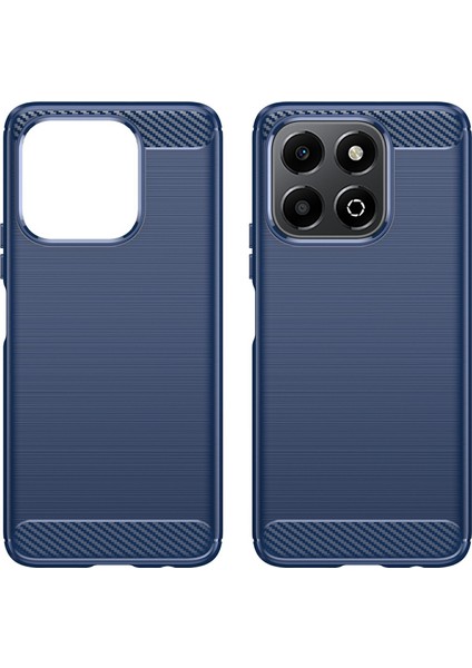 Honor X6B 4g Kılıf Karbon Fiber Doku Tpu Fırçalanmış Telefon Kılıfı-Mavi (Yurt Dışından) fiyatları