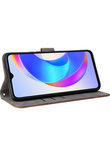 Honor X5 Plus/play 40C 5g Kılıf Kitap Stili Rfıd Engelleme Cüzdan Telefon Kılıfı Kayışlı-Kahverengi (Yurt Dışından) modelleri