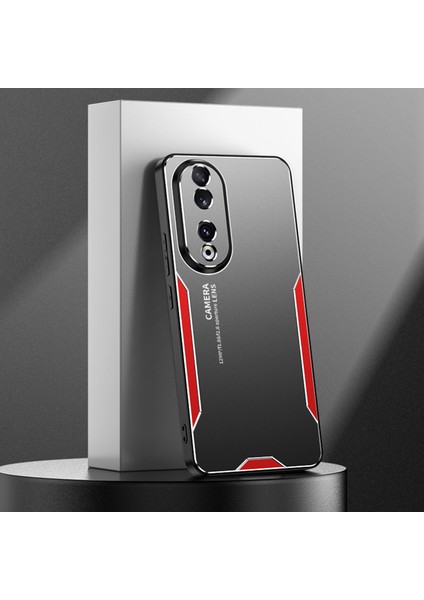 Honor 90 Kılıf Düşmeye Karşı Dayanıklı Alüminyum Alaşım + Tpu + Pc Koruyucu Kabuk Petek Delikli - Kırmızı (Yurt Dışından) indirimleri