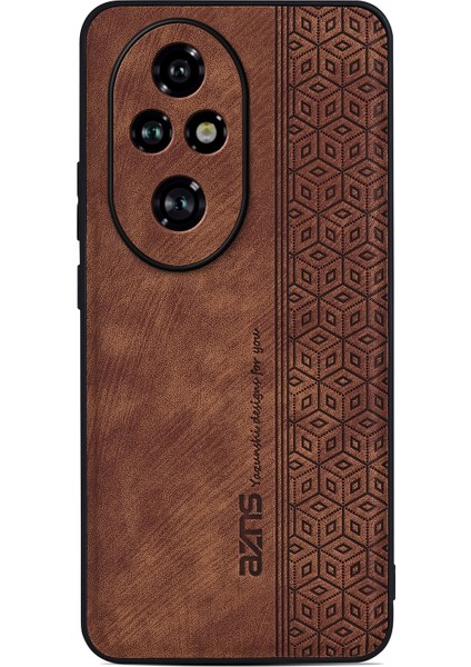 Azns For Honor 200 Pro 5g Kılıf Düşmeye Karşı Dayanıklı Pu+Tpu Telefon Kılıfı-Kahverengi (Yurt Dışından) modelleri
